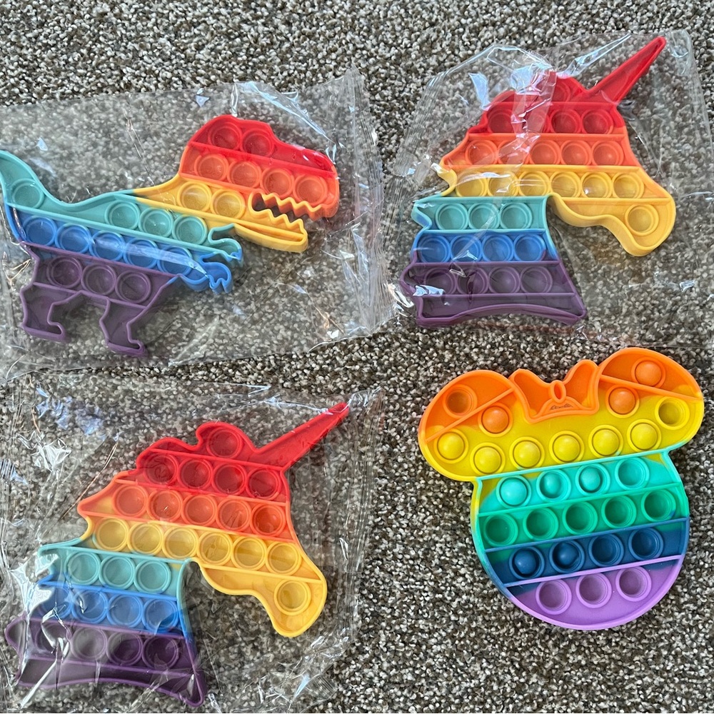 Set of 4 large Fidget Toys